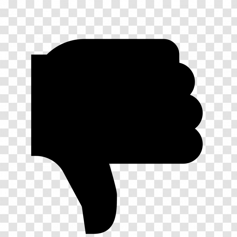Thumb Signal - Silhouette - Thumbs Down Transparent PNG