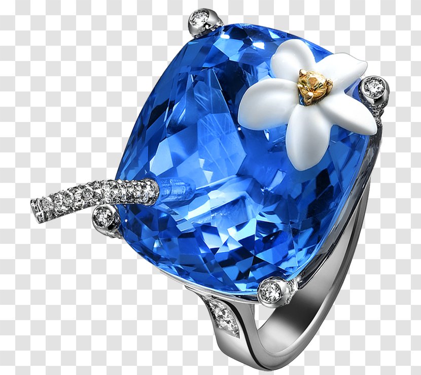 Cocktail Blue Hawaii Ring Jewellery Topaz - Precious Stones Transparent PNG