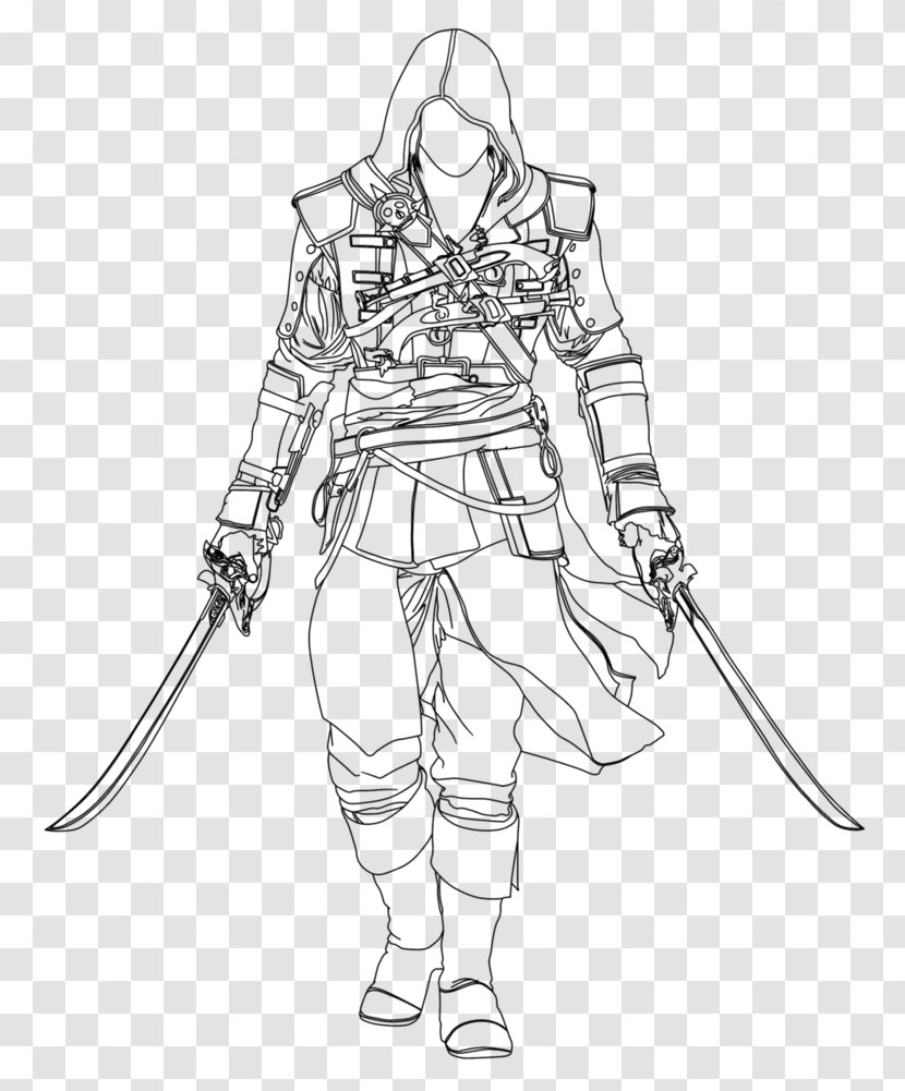 Assassin's Creed IV: Black Flag Edward Kenway Drawing Line Art Sketch - Joint Transparent PNG