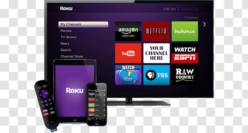 Roku Television Show Channel Live - System - Tv Smart Transparent PNG
