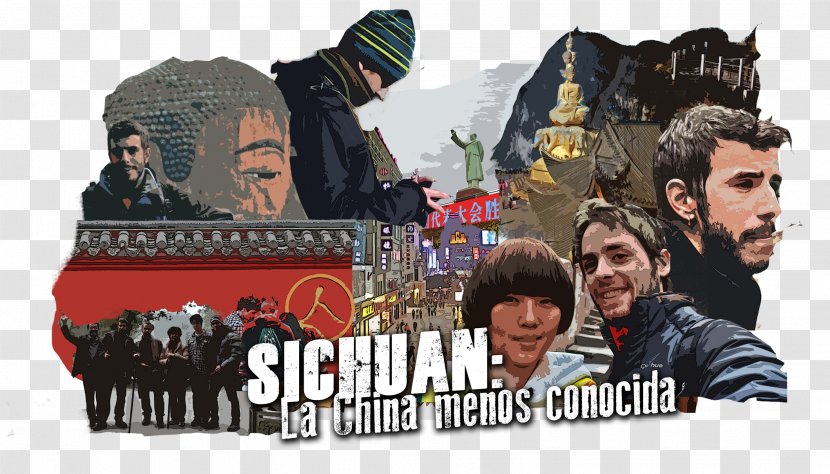 Leshan Tibet Newspaper Travel Poster - Sichuan Transparent PNG