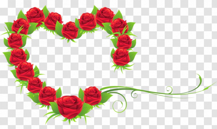 Rose Heart Valentine's Day Clip Art - Valentine S - Red Decorative Transparent PNG