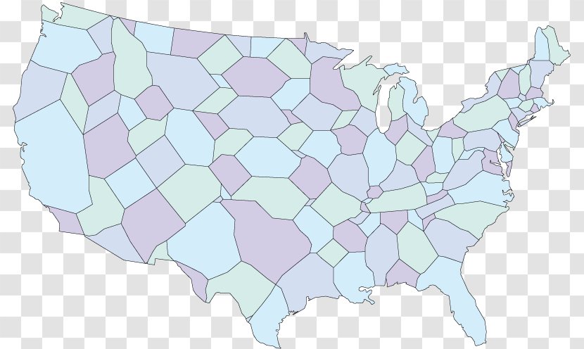 United States Pink M Map RTV Tuberculosis - Small Borders Transparent PNG