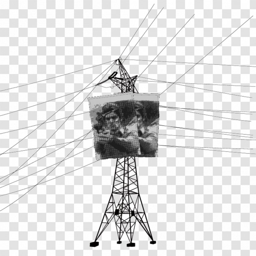 High Voltage Electricity Electric Power Transmission Overhead Line - Hand Painted Transparent PNG