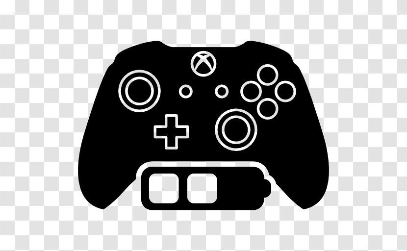 Xbox 360 Controller One Game Controllers - Black And White Transparent PNG
