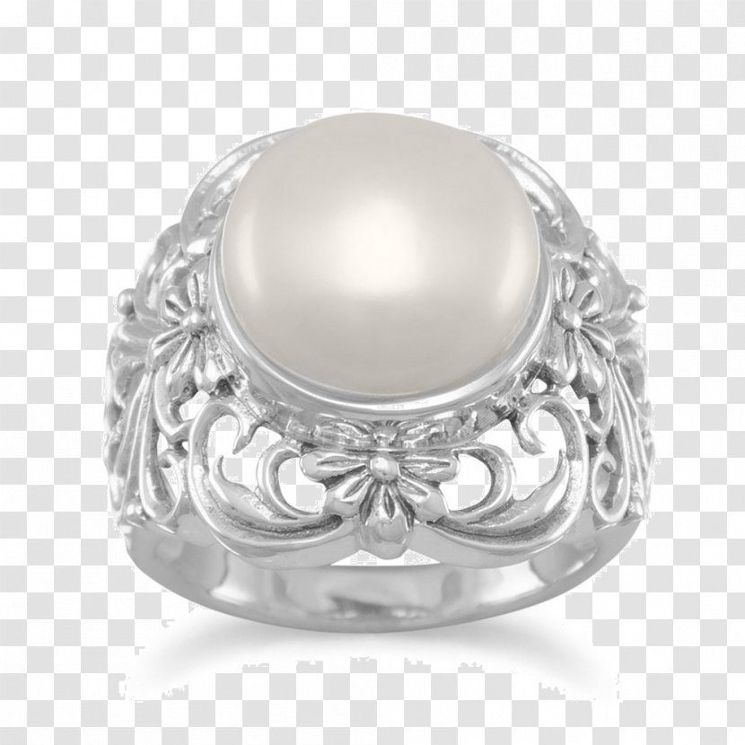 Cultured Freshwater Pearls Earring Silver - Jewellery - Ring Transparent PNG