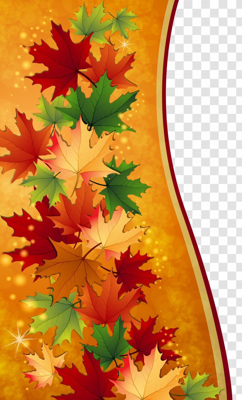 Autumn Maple Leaf Clip Art - Decorative Arts - Leaves Decoration Clipart Image Transparent PNG