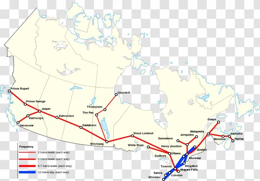 Rail Transport Train Via Canada Canadian - World - Vast Clipart Transparent PNG