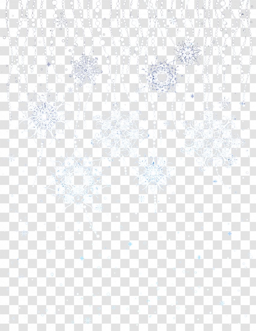 Blue Pattern - Symmetry - Snowflake Image Transparent PNG