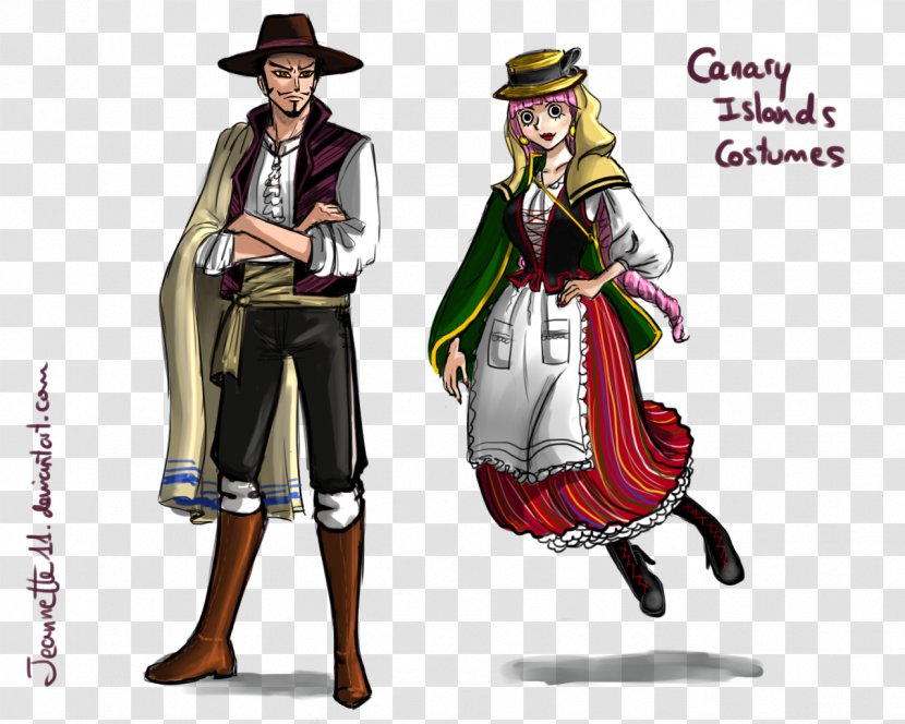 Canary Islands Costume Design Islanders Clothing - Cartoon - Mihawk Transparent PNG