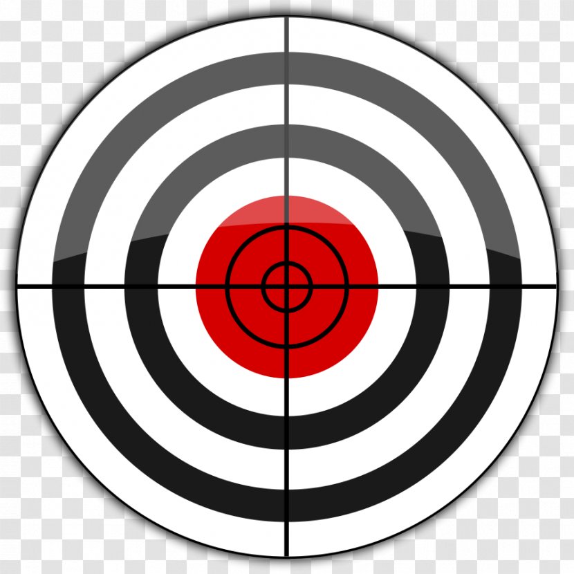 Bullseye Goal Idea Clip Art - Party - Shooting Sports Cliparts Transparent PNG