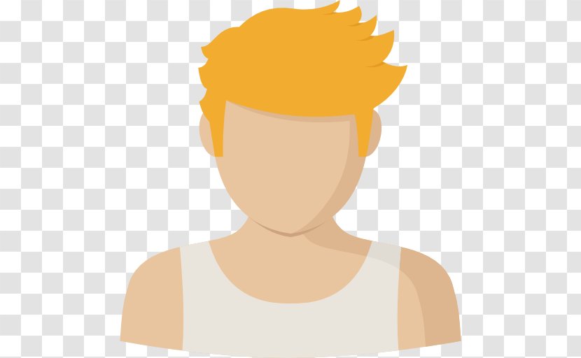 Icon - Shoulder - Yellow Hair Wearing A Vest Boys Transparent PNG