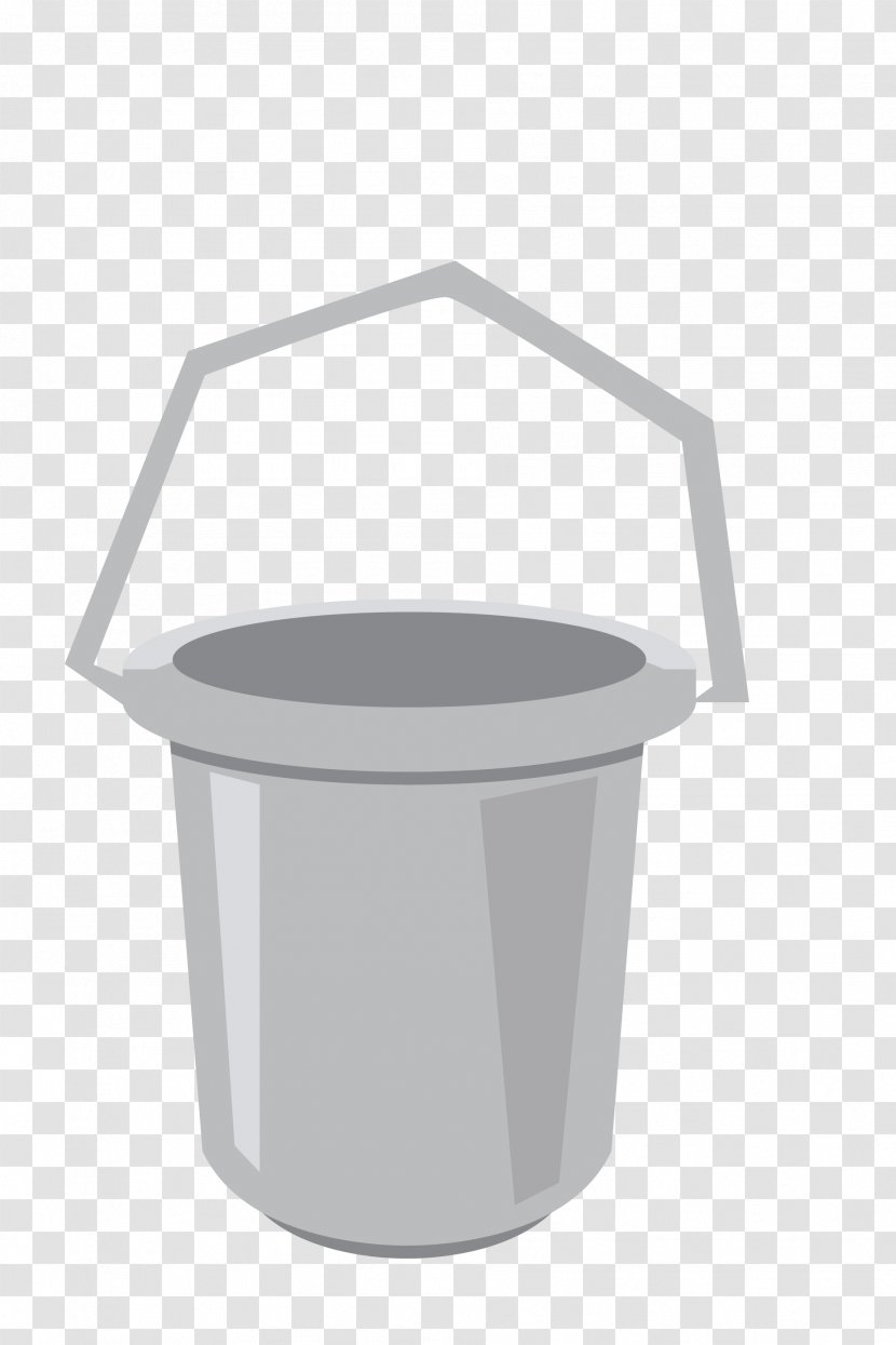 Bucket - Designer - Vector Gray Transparent PNG