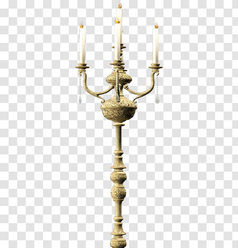 Brass Light Fixture Candlestick - Ceiling Transparent PNG