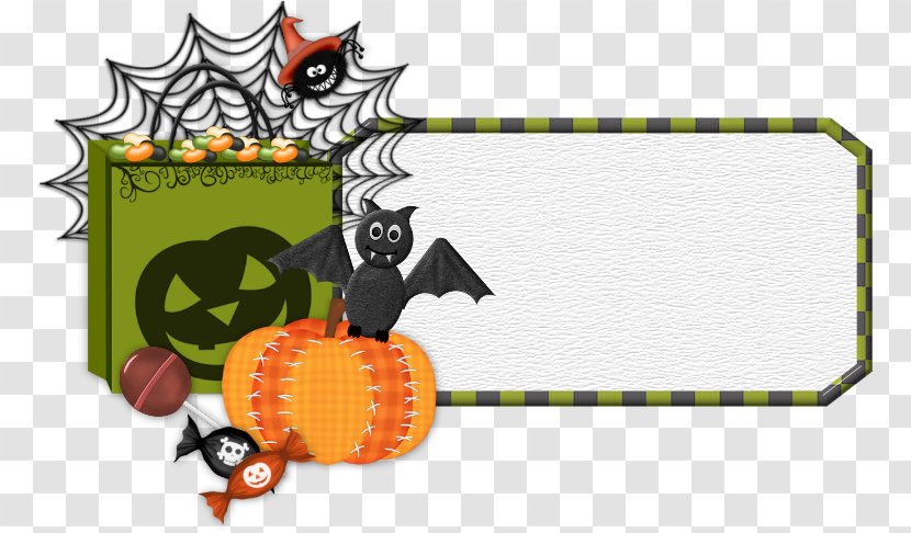 Cartoon Halloween Pumpkin - Text - Fruit Orange Transparent PNG