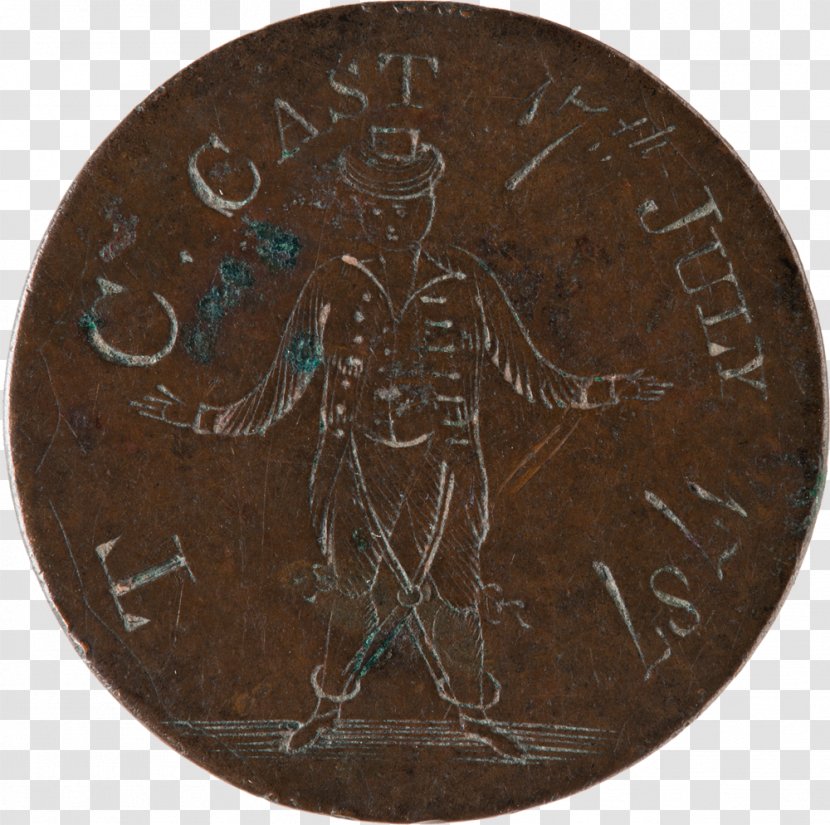 Coin Collecting Half Cent Penny Medal Transparent PNG