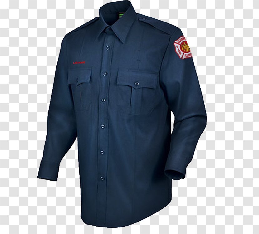 Dress Shirt Electric Blue Navy - Jacket Transparent PNG