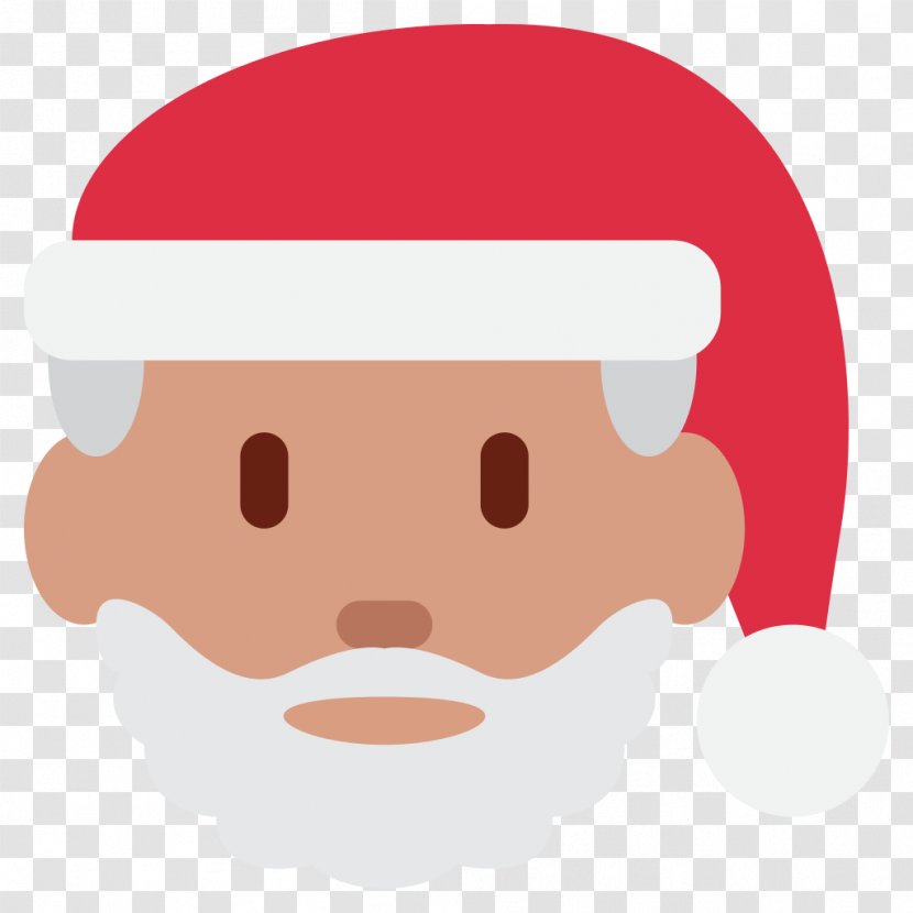 Santa Claus Emoji Christmas Old Santeclaus With Much Delight 絵文字 - Saint Nicholas Transparent PNG