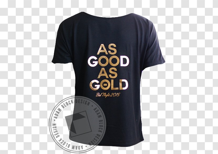 T-shirt Logo Sleeve Font - T Shirt - Gold Back Transparent PNG