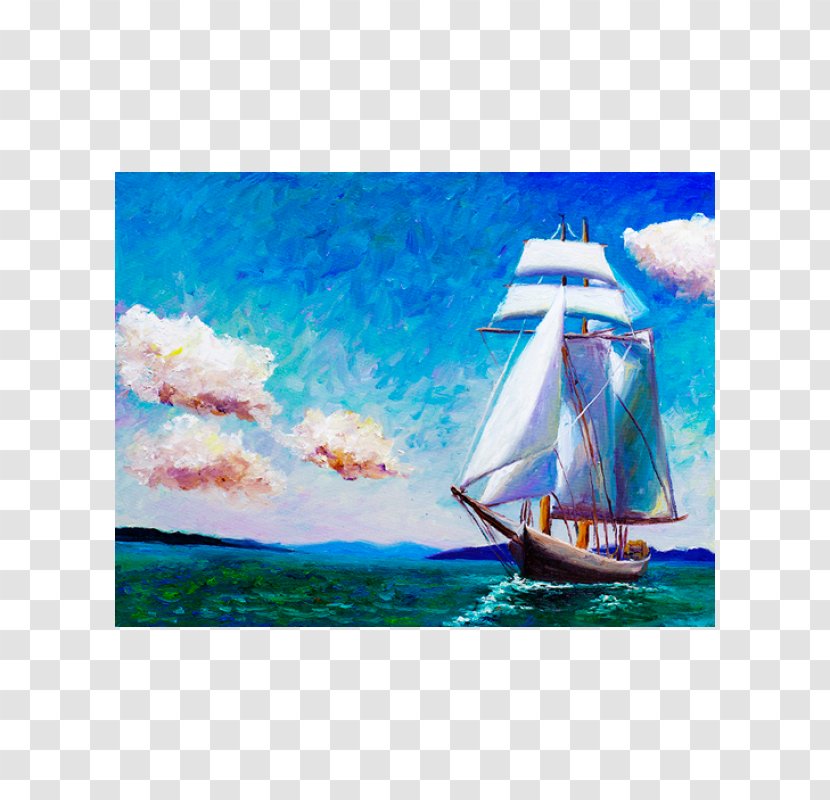 Sailboat Art Painting - Sail Transparent PNG