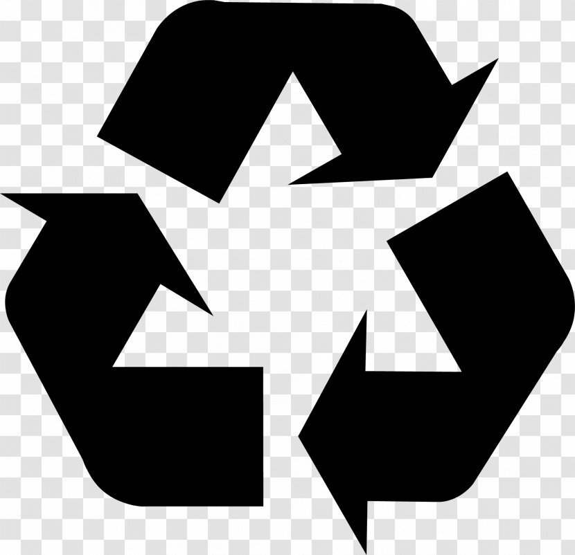 Recycling Logo - Reuse - Symmetry Blackandwhite Transparent PNG