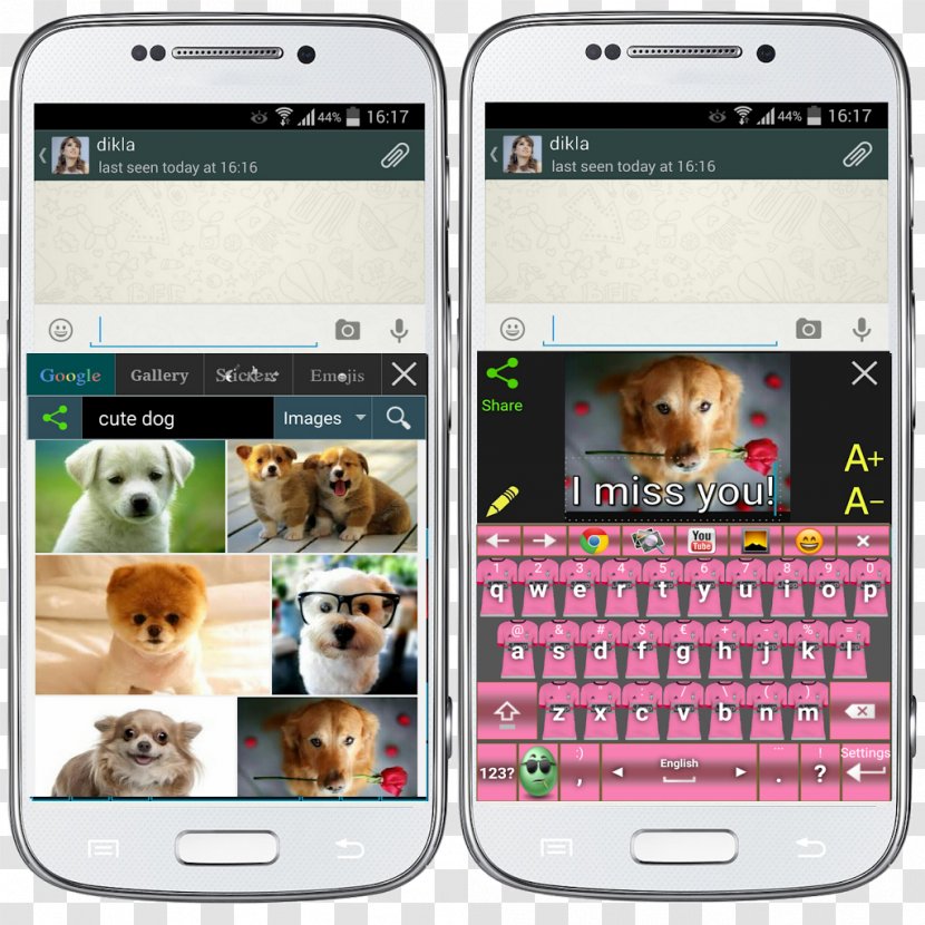 Smartphone Feature Phone Dog Mobile Phones Paw - Text Messaging Transparent PNG