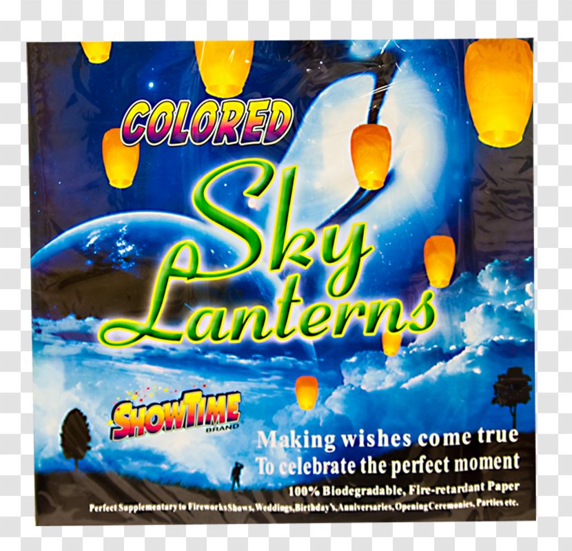 Hilltop Fireworks Sky Lantern Lighting Banner - Advertising Transparent PNG