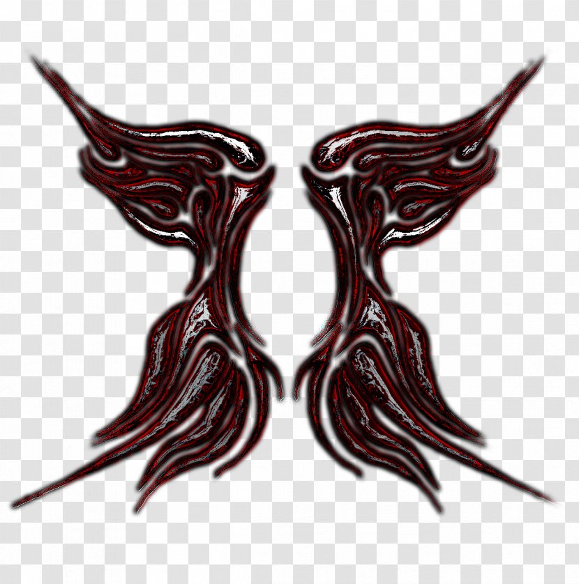 Legendary Creature Font - Mythical - Tattoo Wings Transparent PNG