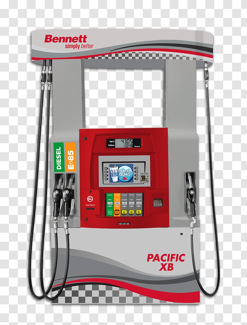 Fuel Dispenser Gasoline Bennett Pump Co Filling Station - Gas - Technology Transparent PNG