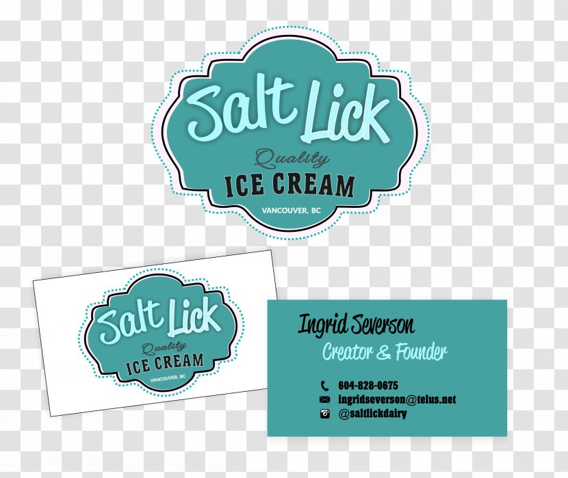 Logo Brand Label Font - Blue - Ice Cream Transparent PNG