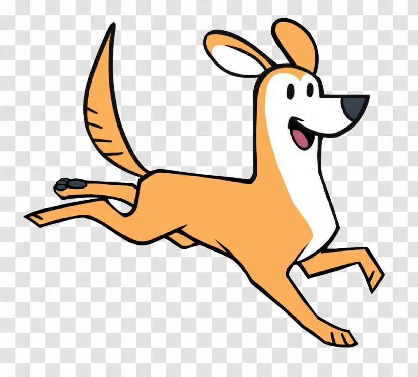 Cartoon Clip Art Tail Dog Breed Line - Animal Figure Wildlife Transparent PNG