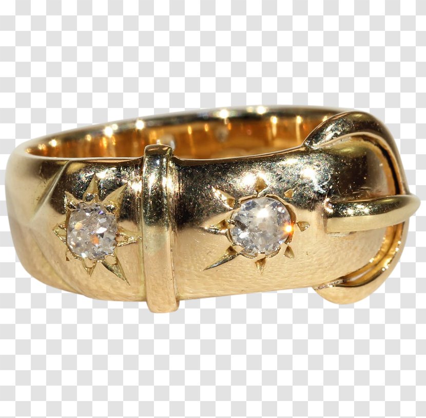 Jewellery Ring Gold Diamond Hallmark - Vintage Transparent PNG
