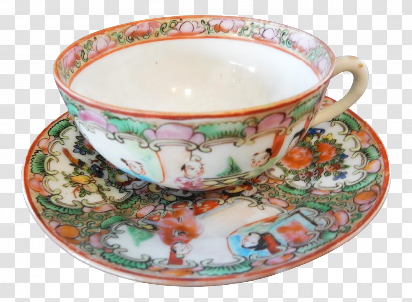 Coffee Cup Saucer Teacup Porcelain Ceramic - Tableware - Chinese Transparent PNG
