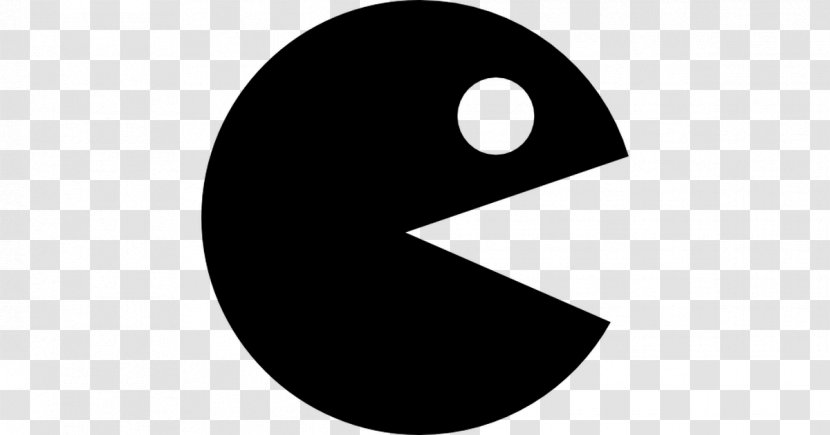 Pac-Man License - Black And White - Pac Man Transparent PNG