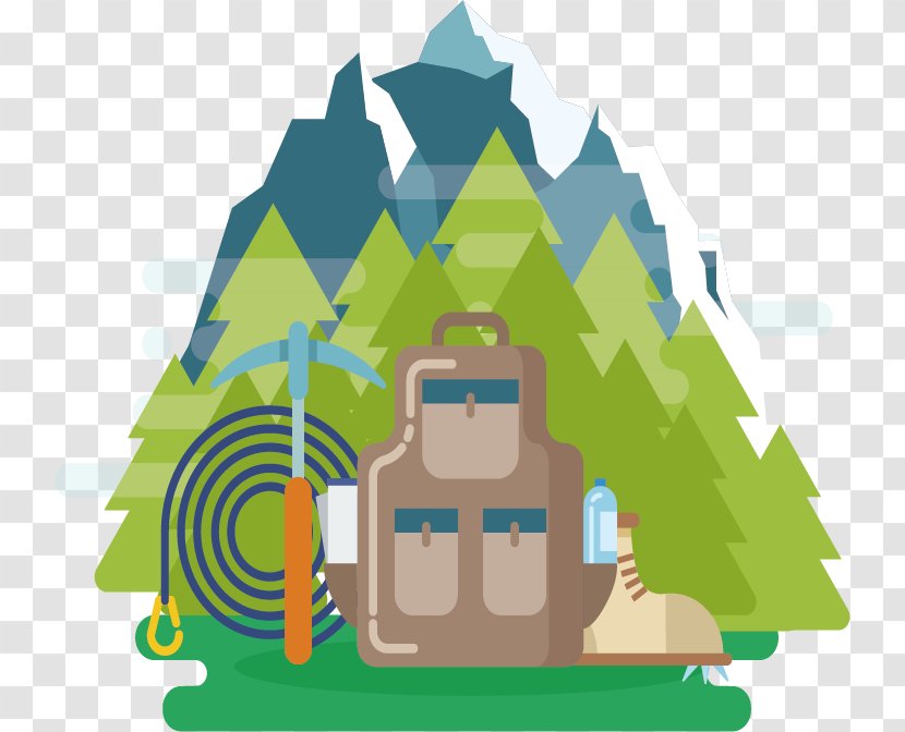 Mountaineering Bidezidor Kirol Tourism - Flat Design - Vector Field Protection Transparent PNG