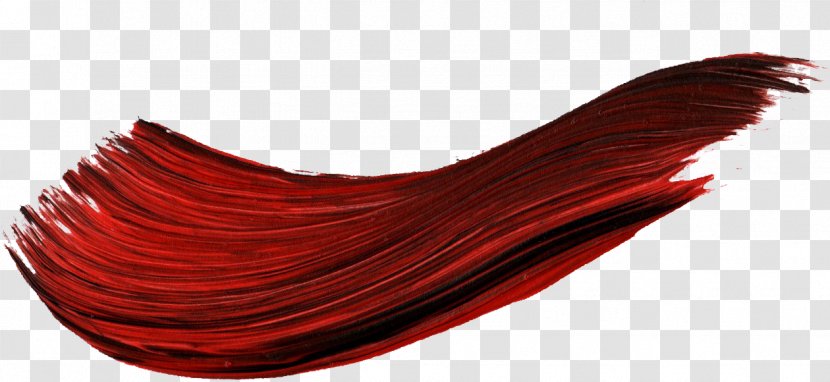 Red Paintbrush Gold - Stroke Transparent PNG
