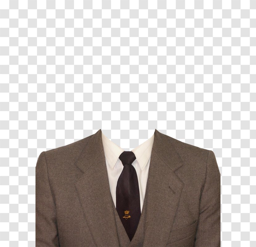 Tuxedo Suit Formal Wear Clothing - Outerwear - Dark Brown And Tie Transparent PNG