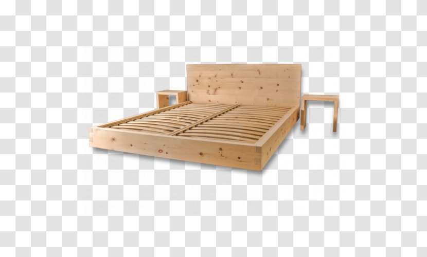 Trentino Bed Frame Wood Pinus Cembra Parede - Facade Transparent PNG