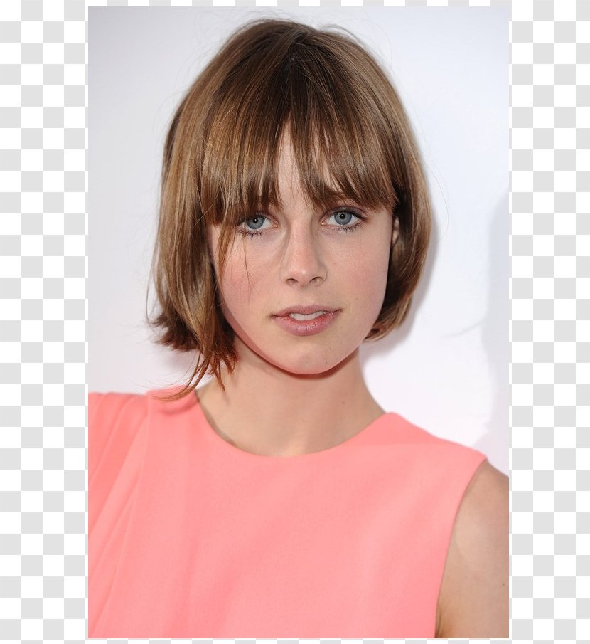 Edie Campbell Bob Cut Hairstyle Bangs Fashion - Glamour - Model Transparent PNG