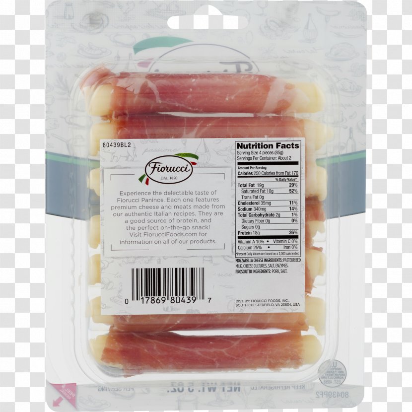 Panini Prosciutto Antipasto Salami Mozzarella - Calorie - Cheese Transparent PNG