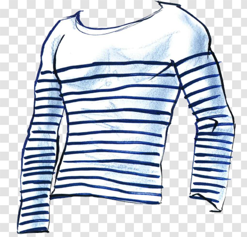 Long-sleeved T-shirt Marinière Fashion Jeans - Longsleeved Tshirt Transparent PNG