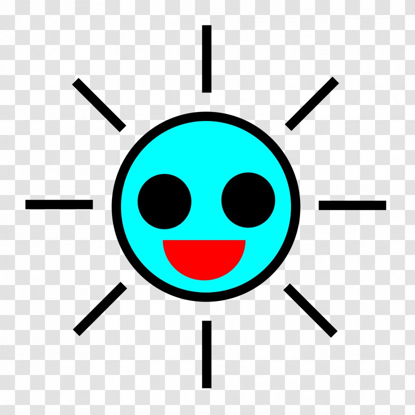 Clip Art - Smiley - Blue Sun Cliparts Transparent PNG