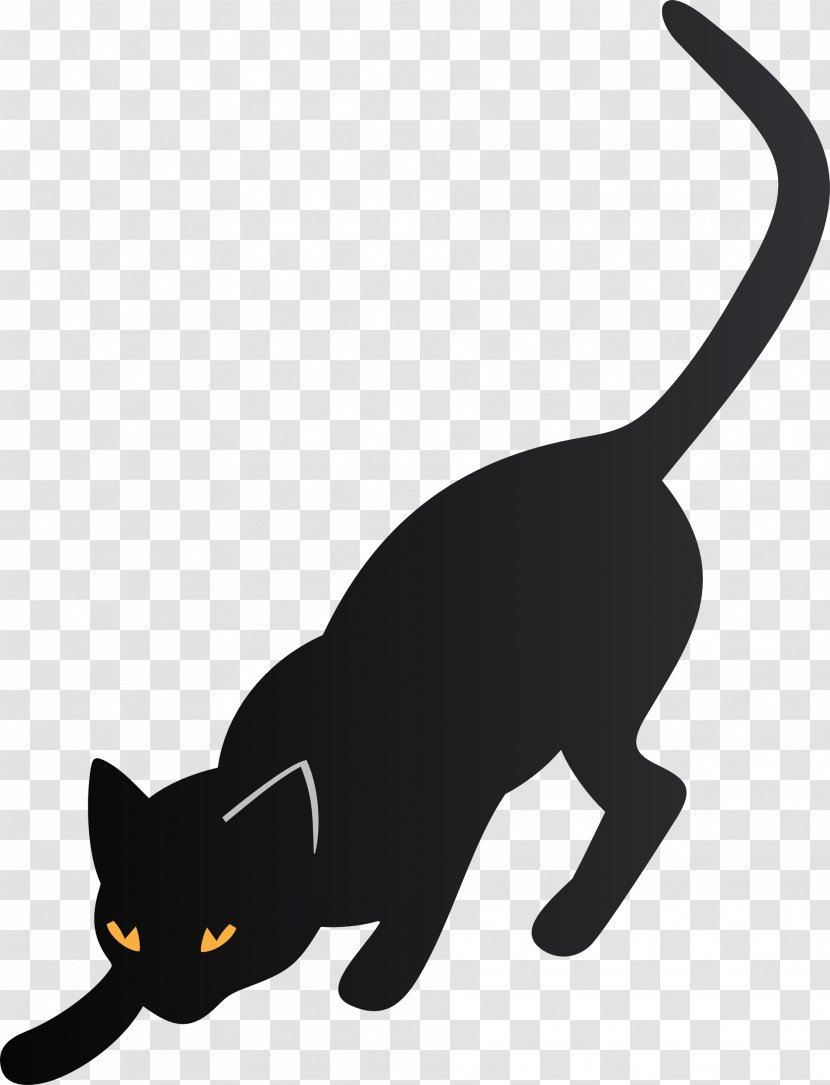 Black Cat Kitten - Paw Transparent PNG