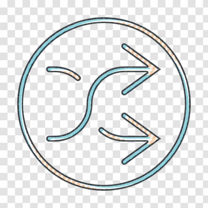 Random Icon Shuffle Essential Set - Turquoise - Smile Symbol Transparent PNG