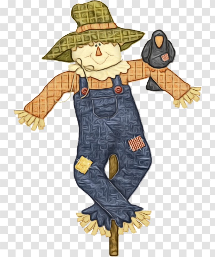 Scarecrow Cartoon Clip Art Fictional Character - Costume Design Transparent PNG