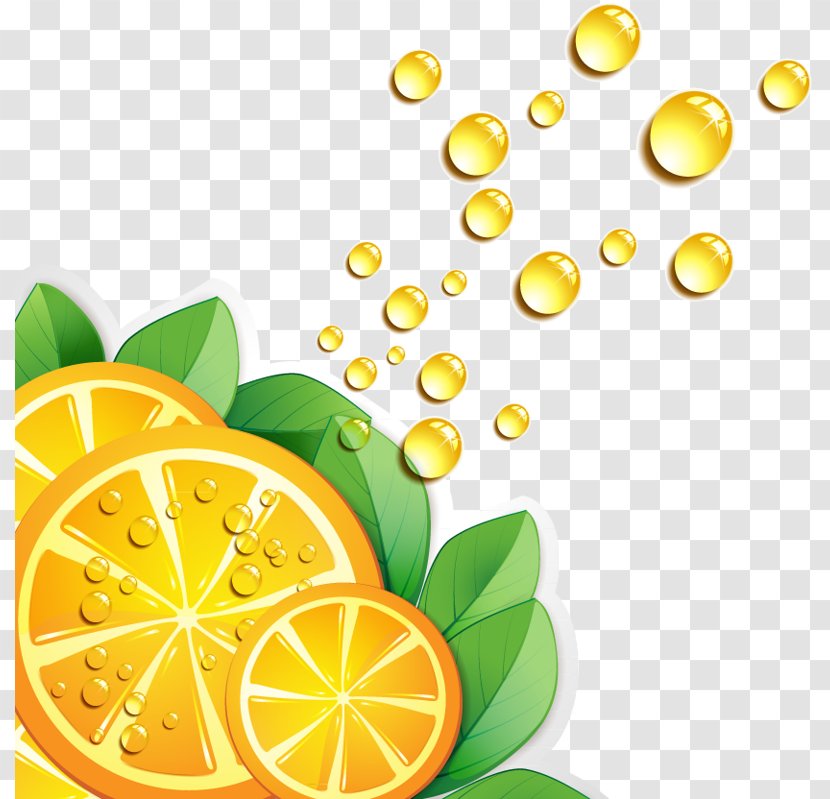 Orange Juice Fruit Lemon - Plant - Golden Transparent PNG