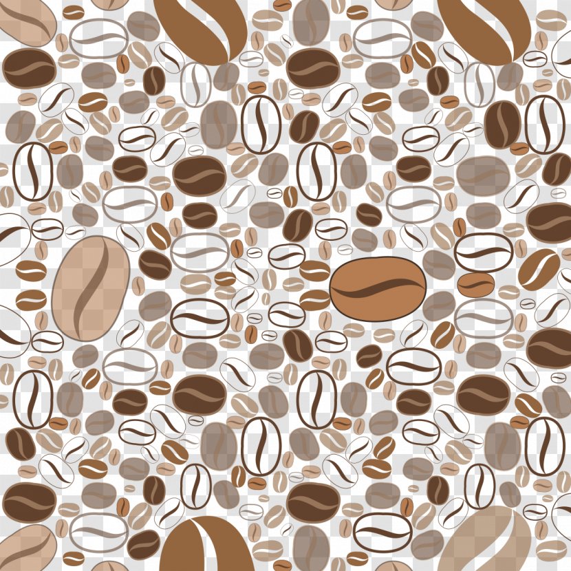 Coffee Bean Cafe Food - Brown - Beans Background Transparent PNG