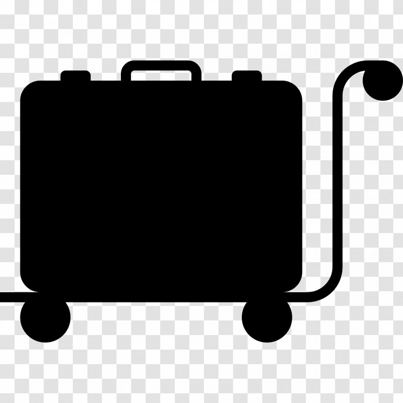 Suitcase Rectangle Product Design Font - Bag - Black M Transparent PNG