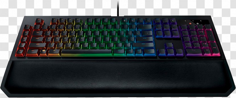 Computer Keyboard Razer BlackWidow Chroma V2 Inc. Gaming Keypad - Black Widow Transparent PNG