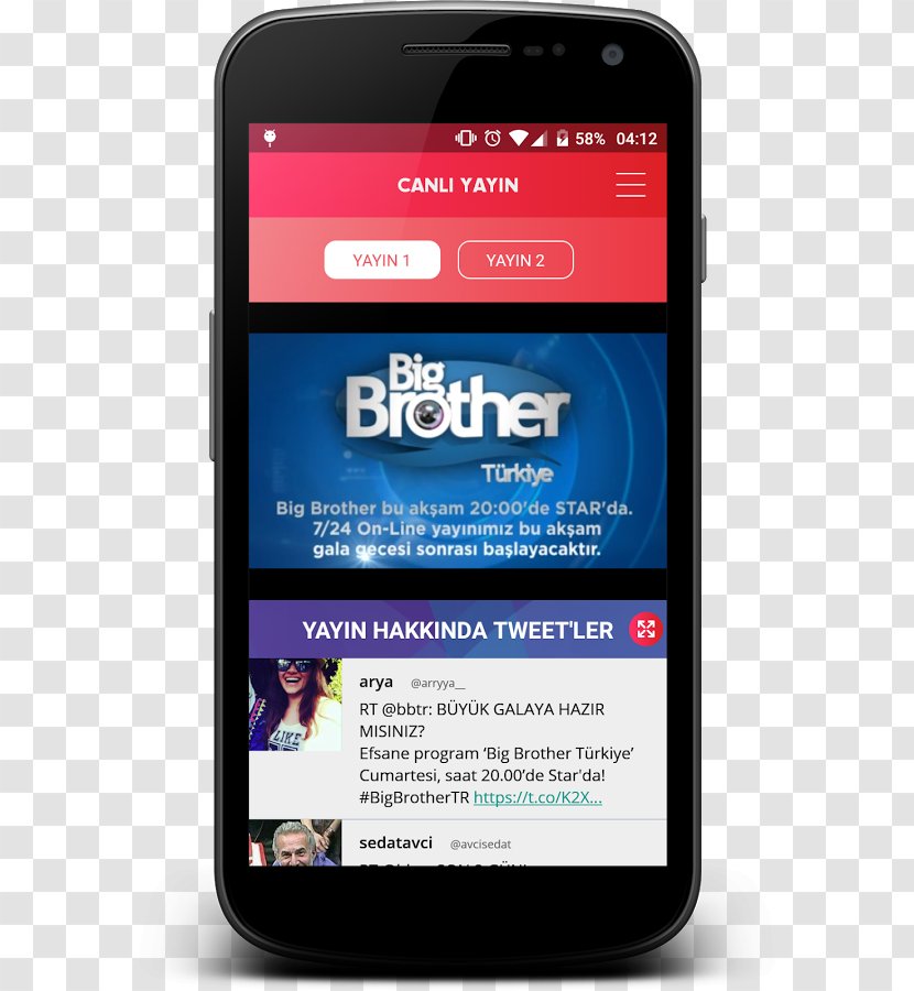 Feature Phone Smartphone Turkey Big Brother Türkiye - Brand - Season 1Smartphone Transparent PNG